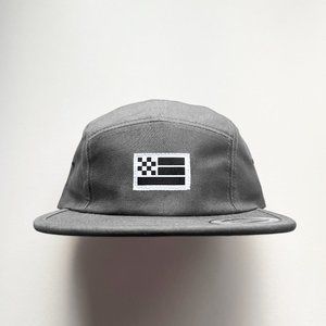 Fast Things - Grey/White, Flag 5 Panel Camp Hat